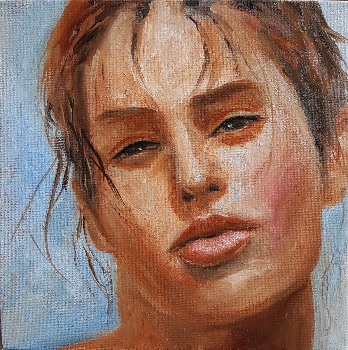In The Sunshine By Els Driesen, 8 X 8, Artwork For Sale On Artfinder