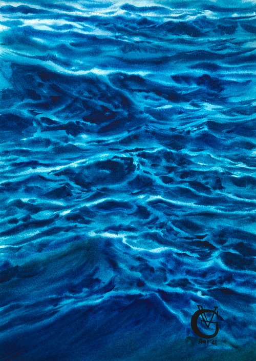 Blue bay by Valeria Golovenkina