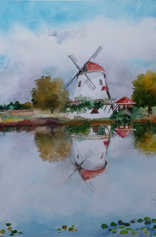 WHITE WINDMILL by Zoran Mihajlović Muza