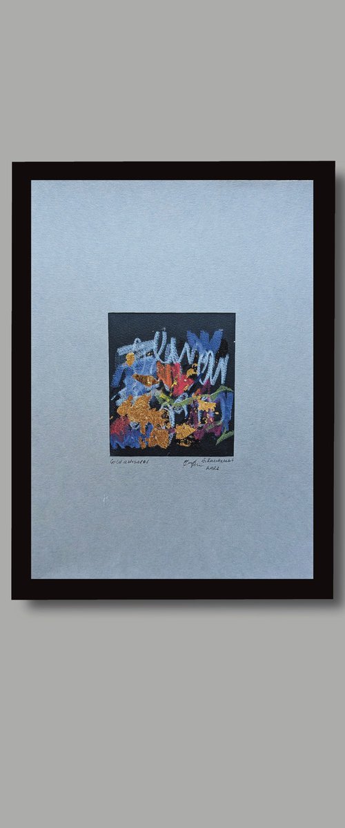 Gold abstract N1 by Alena Kuschnereit