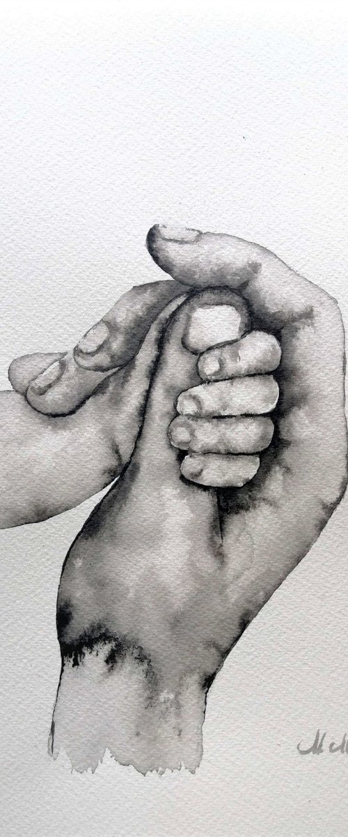 Holding hands by Mateja Marinko