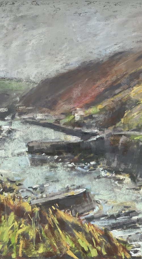 Boscastle winter by Louise Gillard