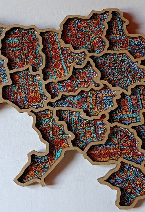Map of Ukraine by Tetiana Osadchuk