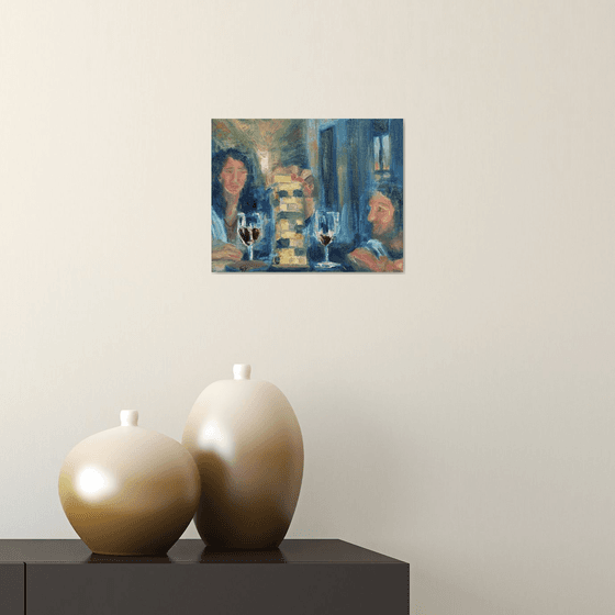 Happy Hour - Jenga with wine