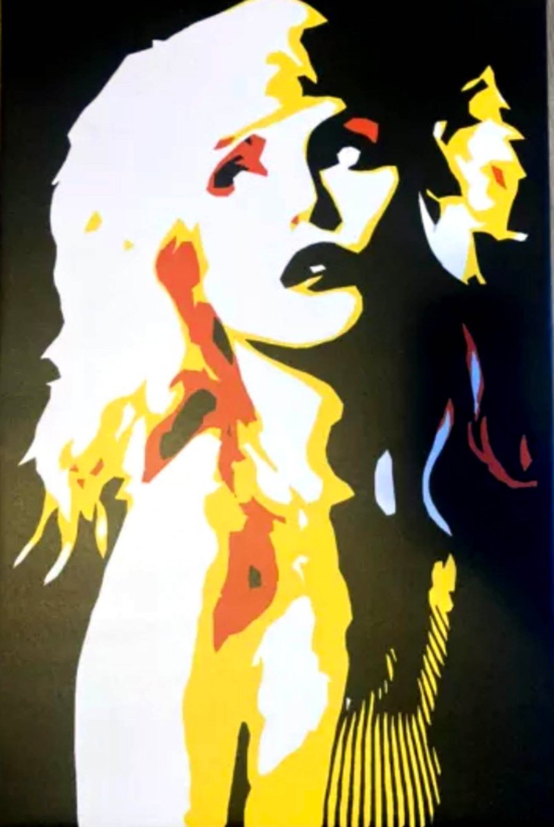 Debbie Harry / Blondie Modern Street Art Graffiti Framed Canvas Giclee Print by Dominic Joyce