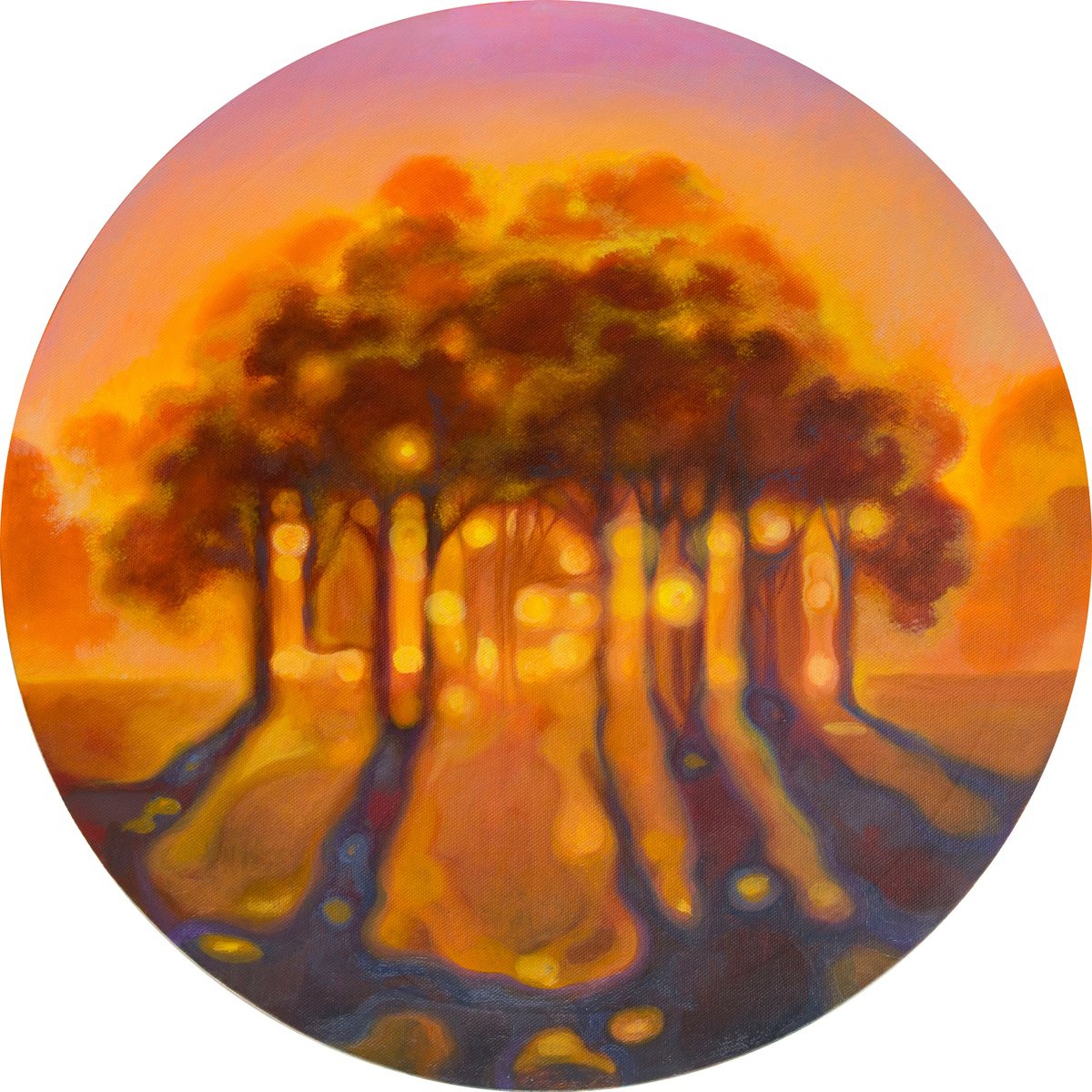 Impressionistic Landscape Oil Painting By Yaroslav Kurbanov, 20 X 20", Hope, Original Artwork