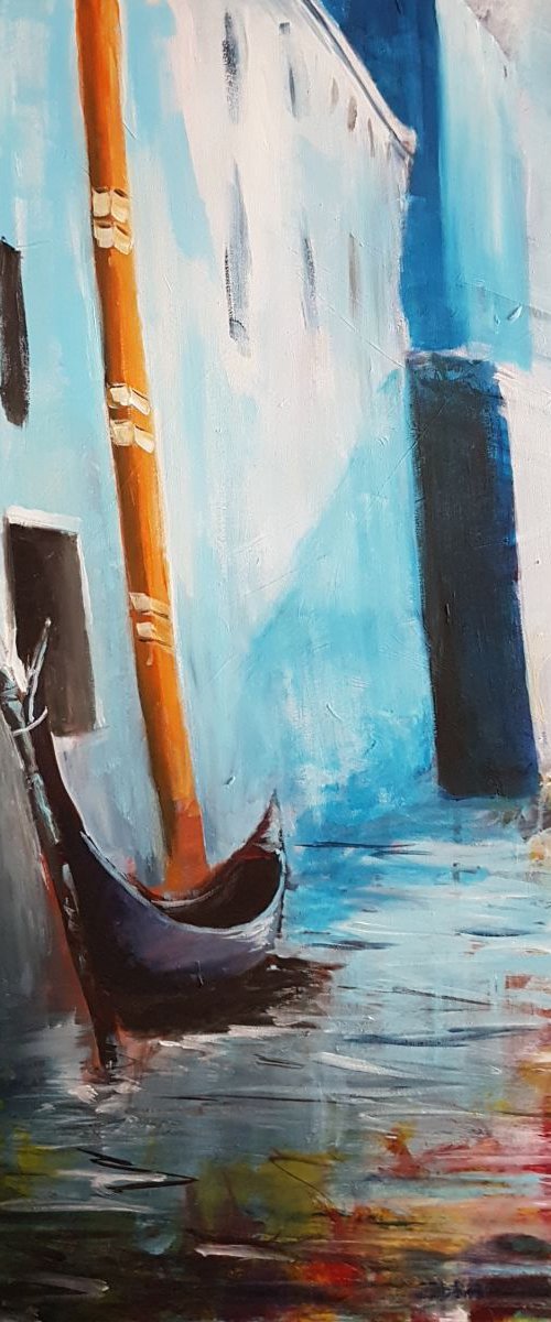 N65 Bright acrylic on canvas 80x100 cm by Lukasz Lepik