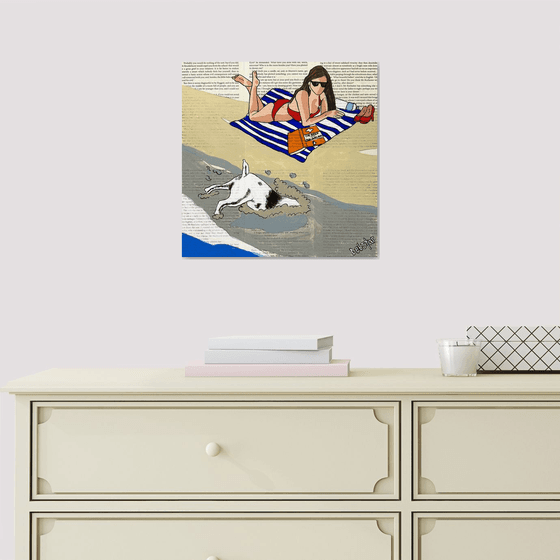 Dog Days The Beach Dig 2 30cm x 30cm