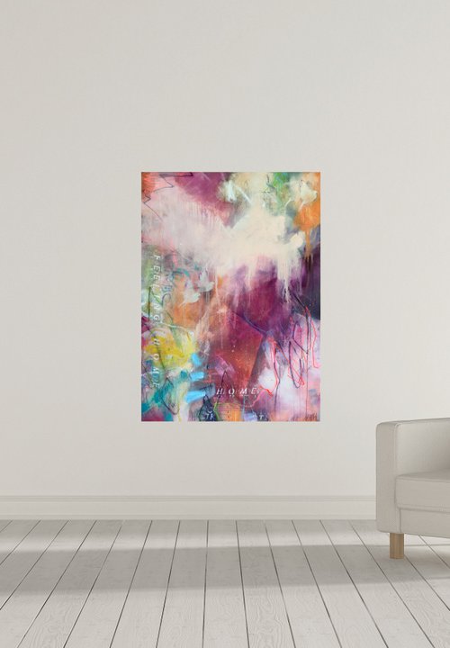 feeling home VII  39.4"x55.1" by Bea Schubert