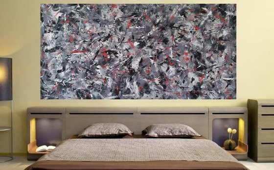 Abstract  Modern Hand Painted  ACRYLIC PAINTING on CANVAS by M.Y.