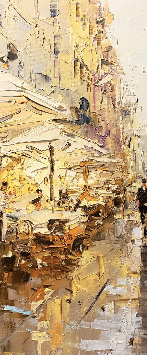 Cafe. Early Evening. by Irina Alexandrina