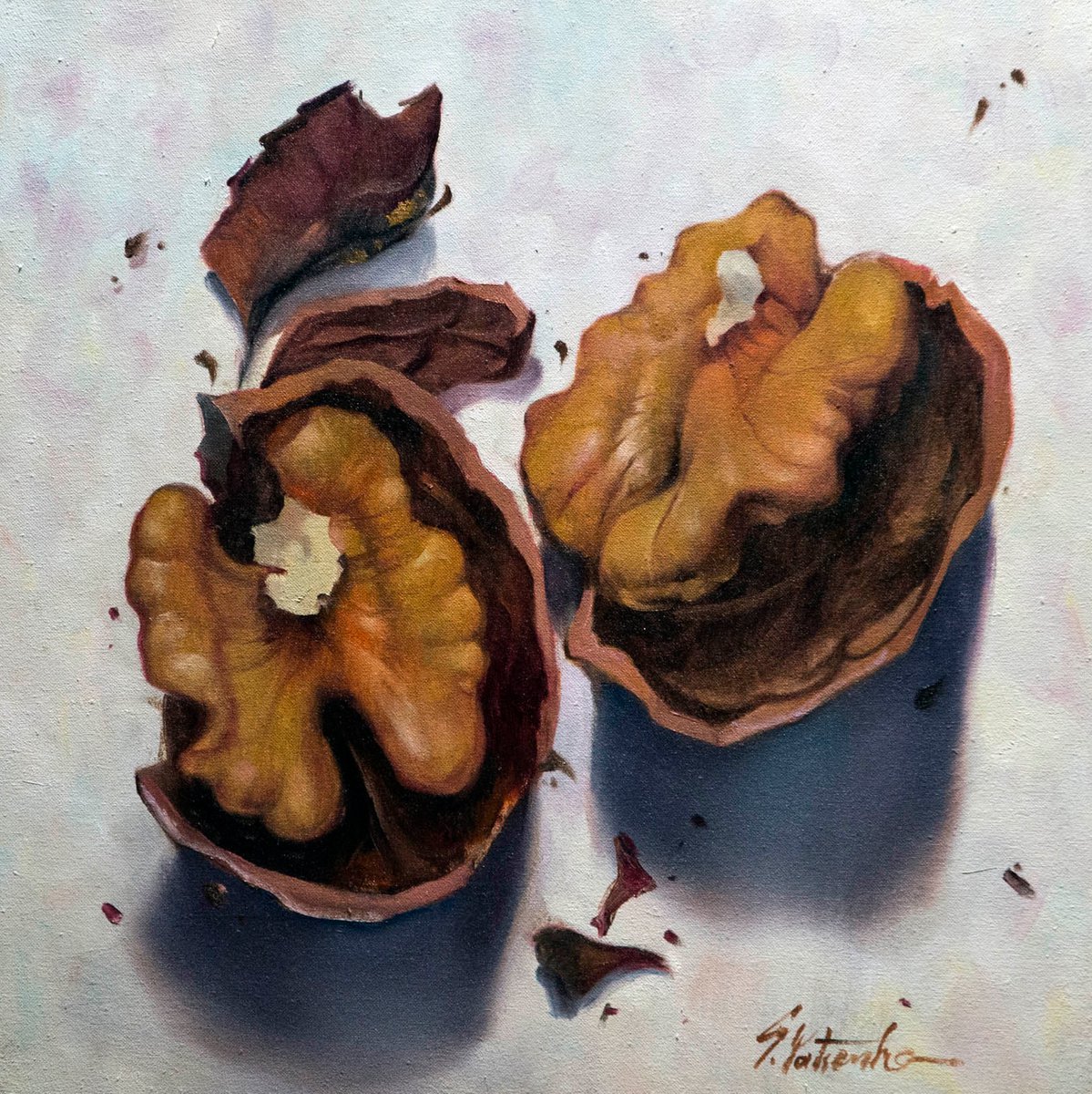 Broken nut by Sergei Yatsenko