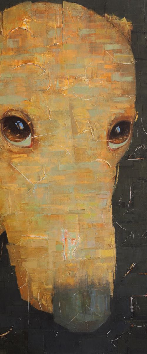 SHY DOG by Tomasa  Martin