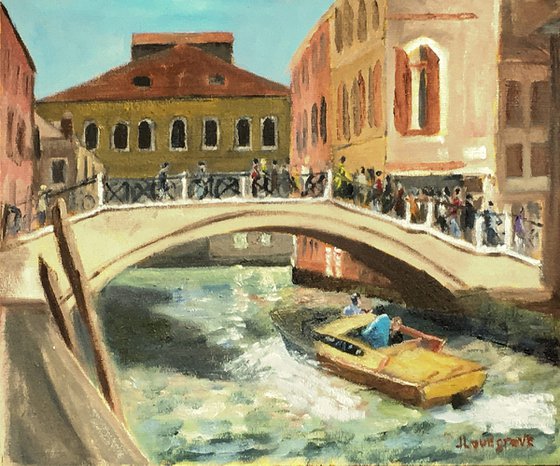 Campo San Felice, Venice an original oil painting