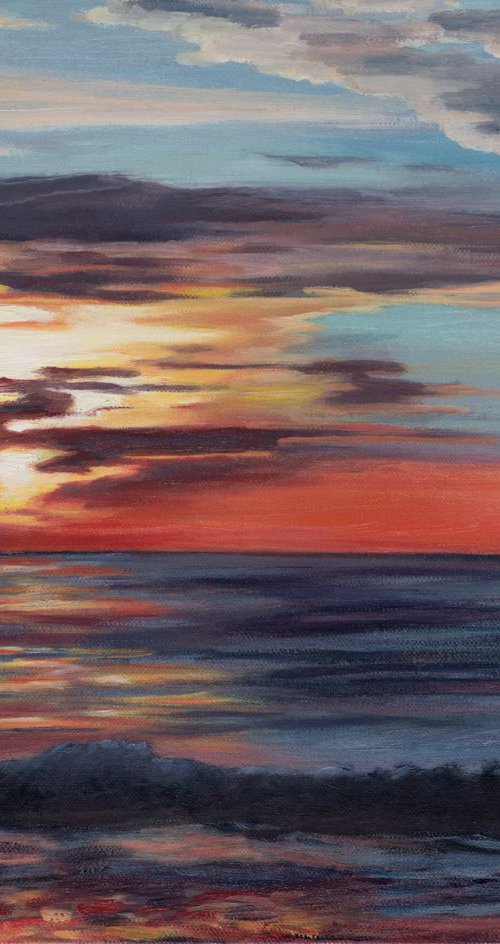 Pacific sunset I by Diana Sandetskaya