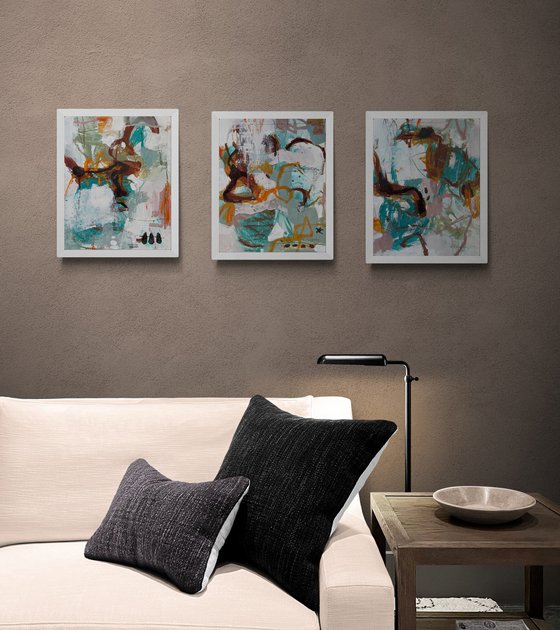 River to sea -set of 3