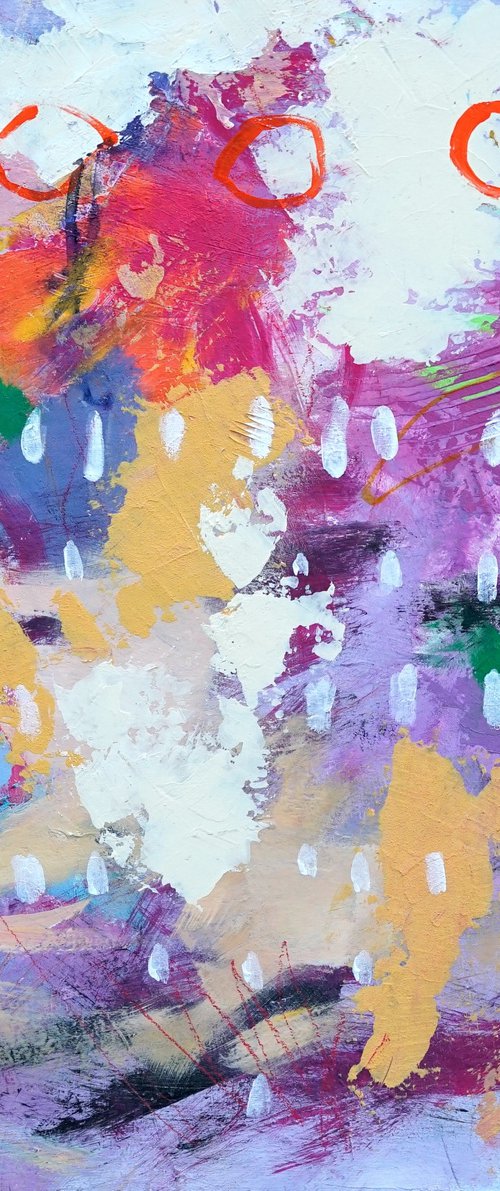 Meant For Better Things 24x24" Gestural Abstract Expressionist Painting by Kerri McCabe