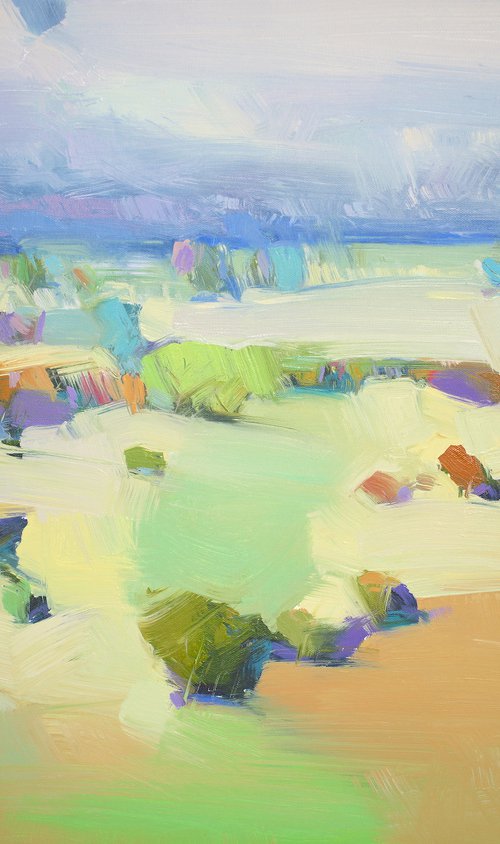 Desert View, Original oil painting, Handmade artwork, One of a kind by Vahe Yeremyan