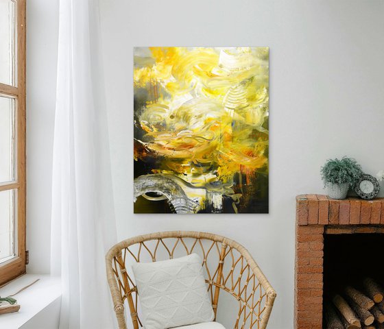 Sunflowers by the pond