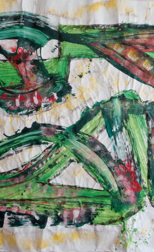 abstract-painting by Heinz Theuerkauf