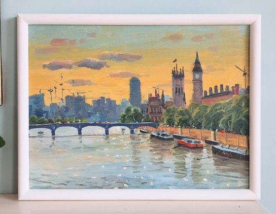 View of London with Parliament