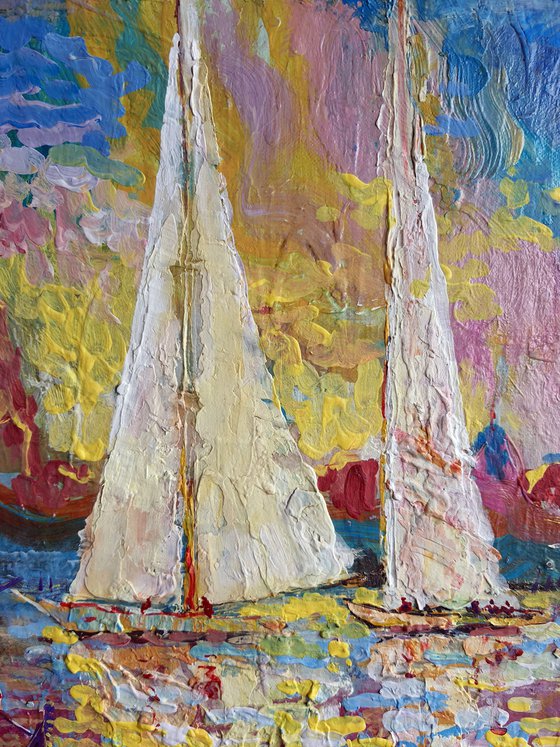 Entrance of Sailboats to Venice