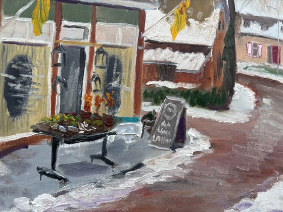 Dalen Flower Shop in Winter