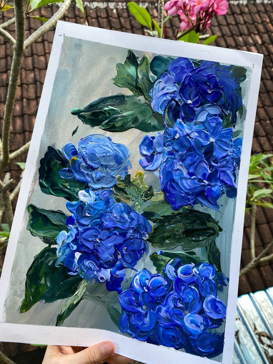 Cobalt Hydrangea Study — Bedugul Bali