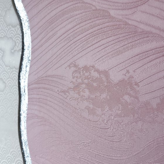 Pink waves ~Endlessness~ (Kimono Upcycled)