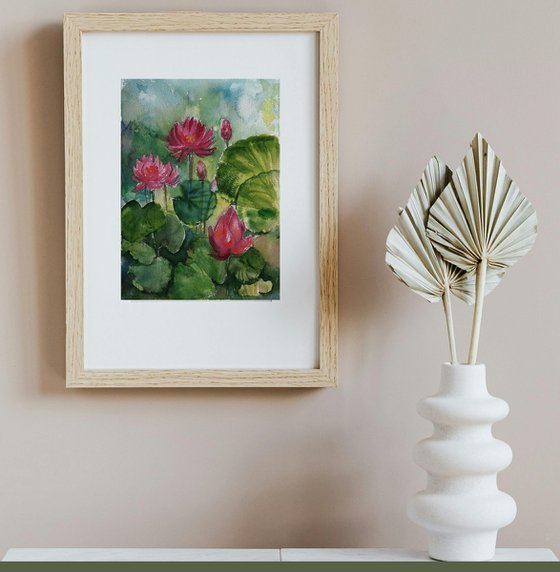 Monsoon Garden Water Lilies 2