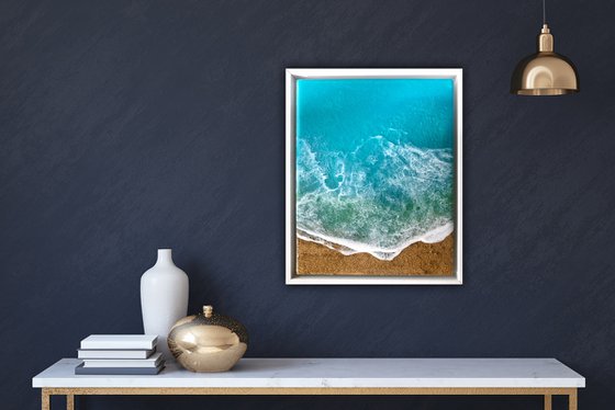 Teal Waves - Ocean, beach, sun