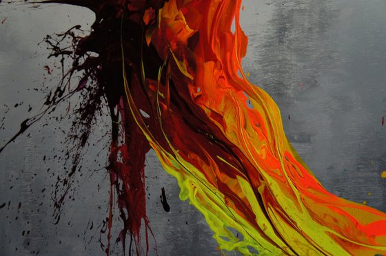 Twisting Fire VIII (Spirits Of Skies 100194) (100 x 100 cm) XXL (40 x 40 inches)