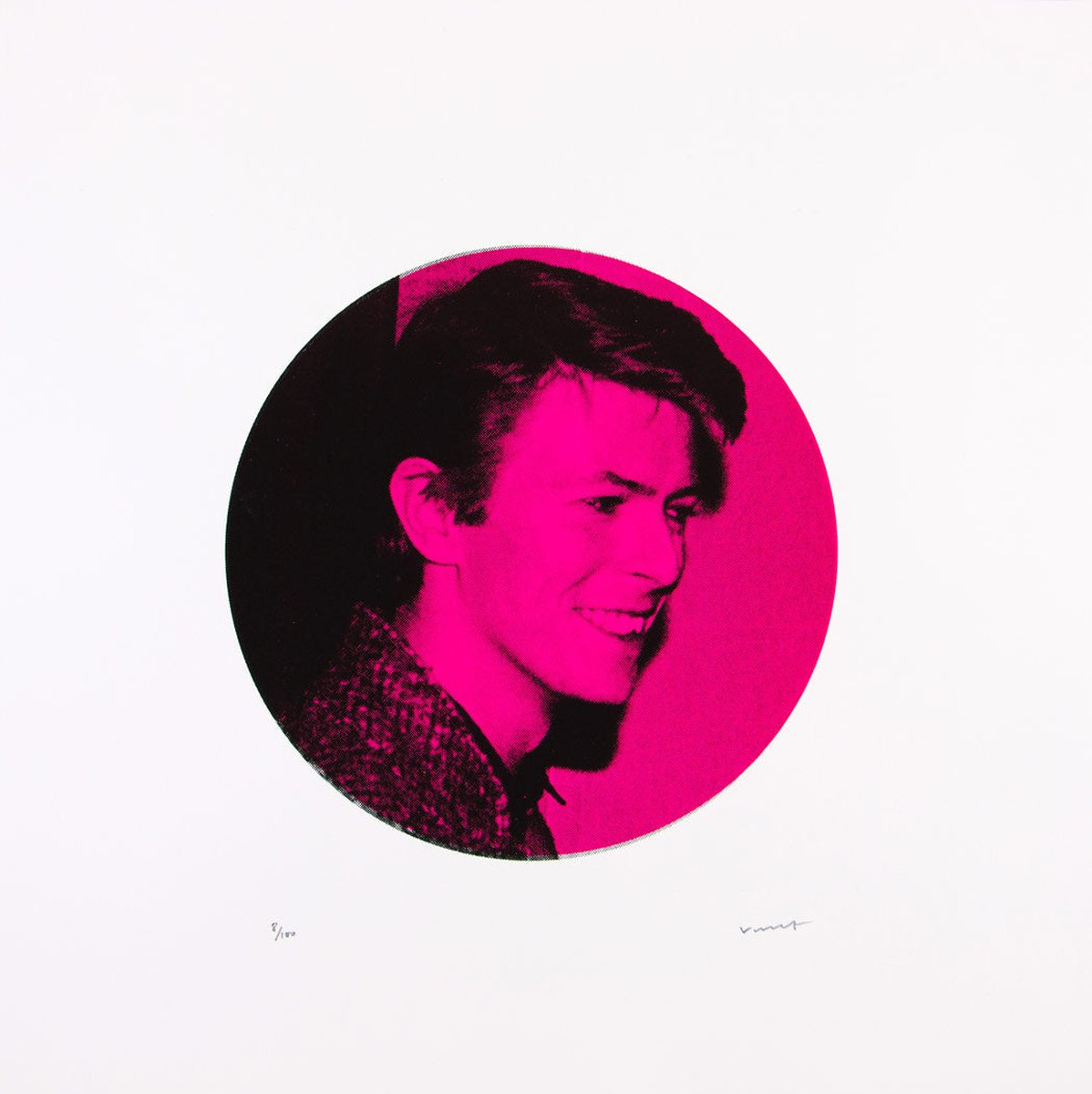 David Bowie Cafe Royal - Shock Pink by Vincent McEvoy