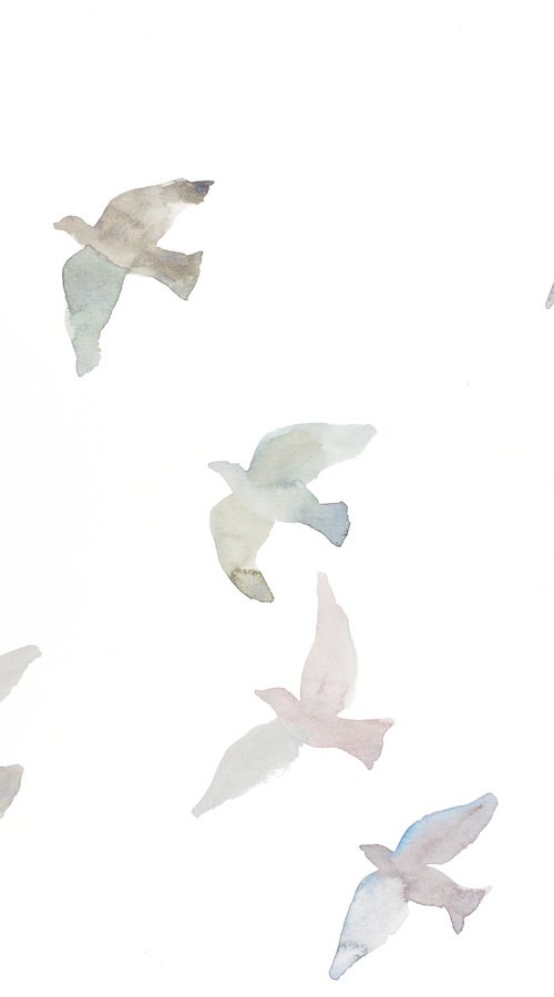 Birds in Flight No. 6 by Elizabeth Becker