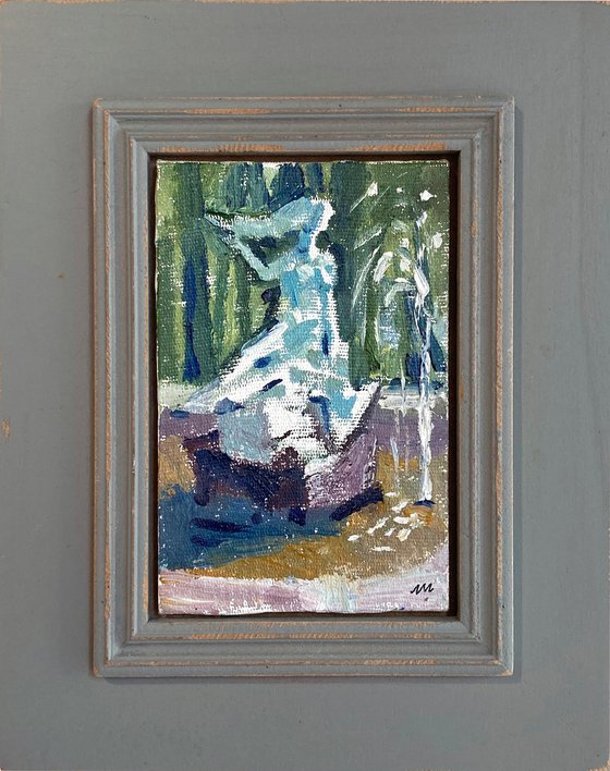 Park Fountain – Framed Landscape