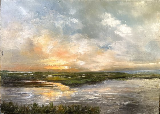 Pastel skies above the the Broads