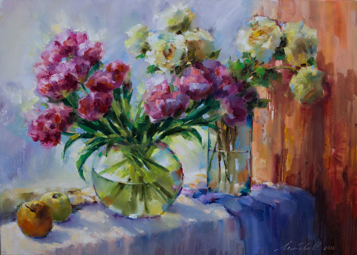 All Flowers For You By Olha Laptieva, 28 X 20, Artwork For Sale On Artfinder