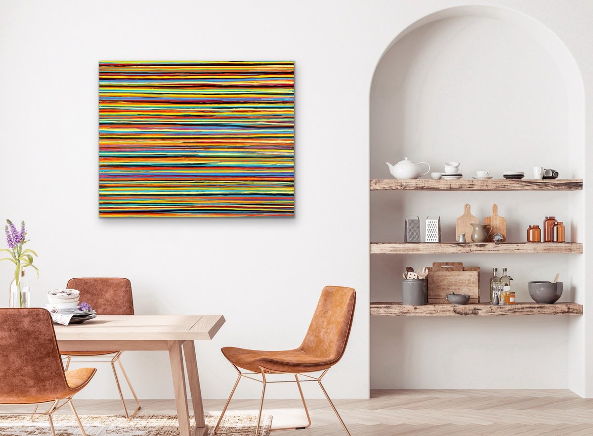 Abstract Acrylic Painting By Carla Sa Fernandes, 39 X 31, The Emotional Creation #375, Original Artwork