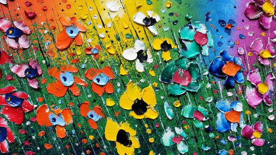 "Caught in the Rainbow" - Flowers in Love