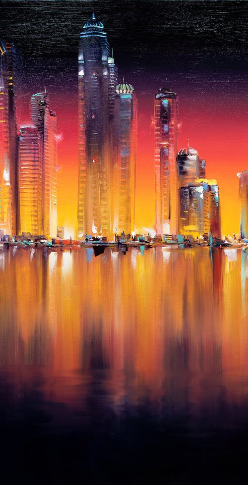 Dubai Skyline by Bozhena Fuchs