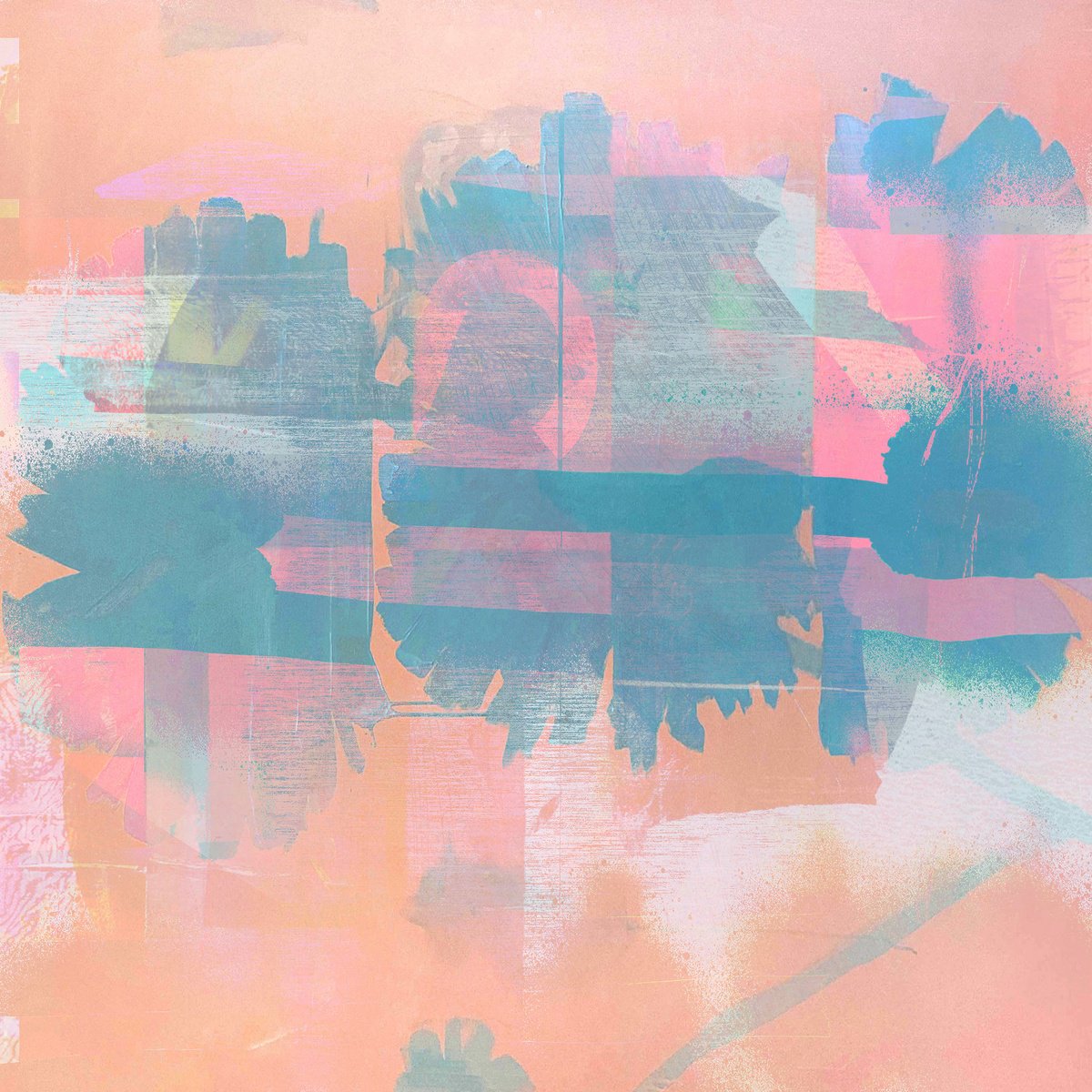 Abstract Giclee Print By The Most Active, 19 X 19", A Silent Thought, Original Artwork