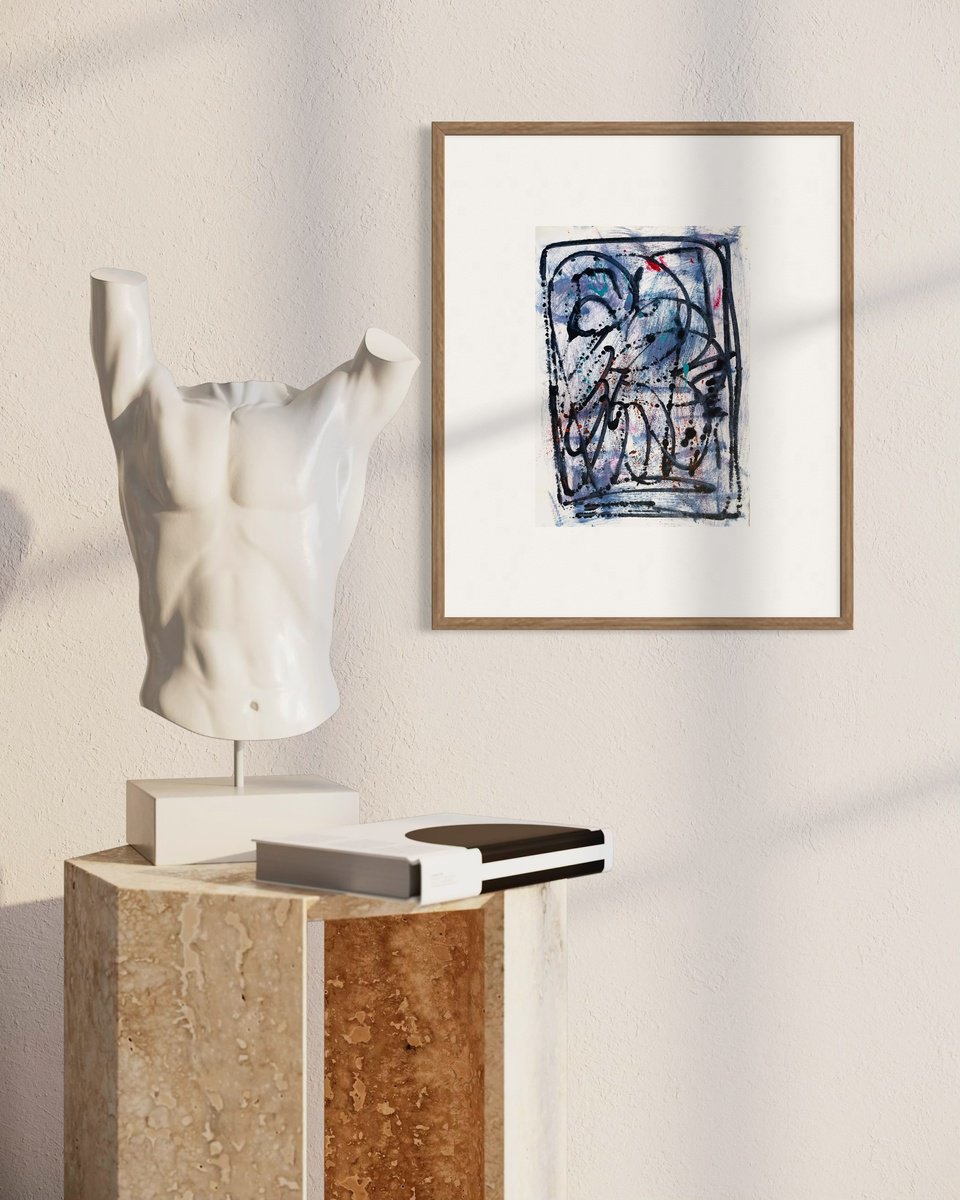 Abstract Limited Edition Print By Evgenia Makarova, 12 X 17, Abstract Composition ?181, Original Artwork