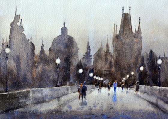 Karlov most Prag #3 25x36 cm 2022