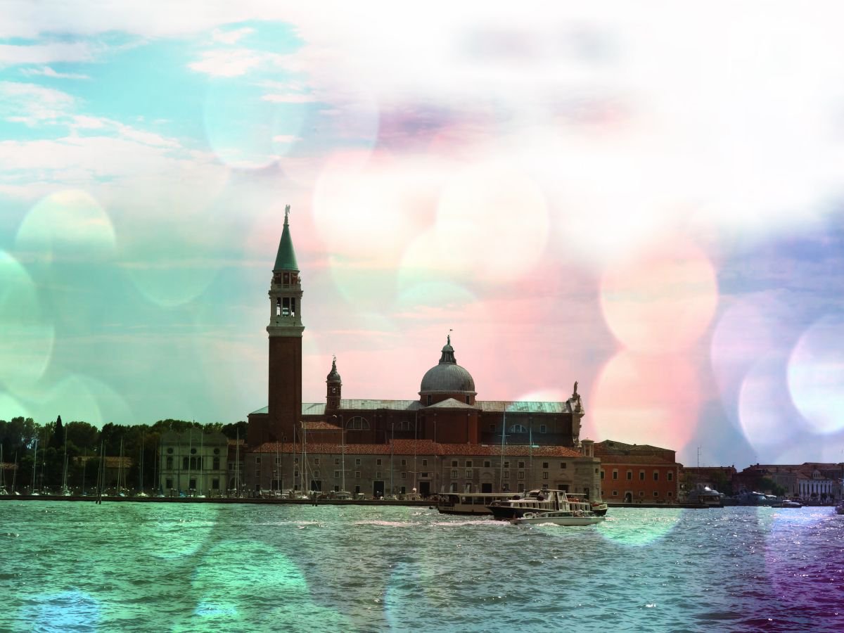 Venice in Italy - 60x80x4cm print on canvas 02442m13 READY to HANG by Kuebler