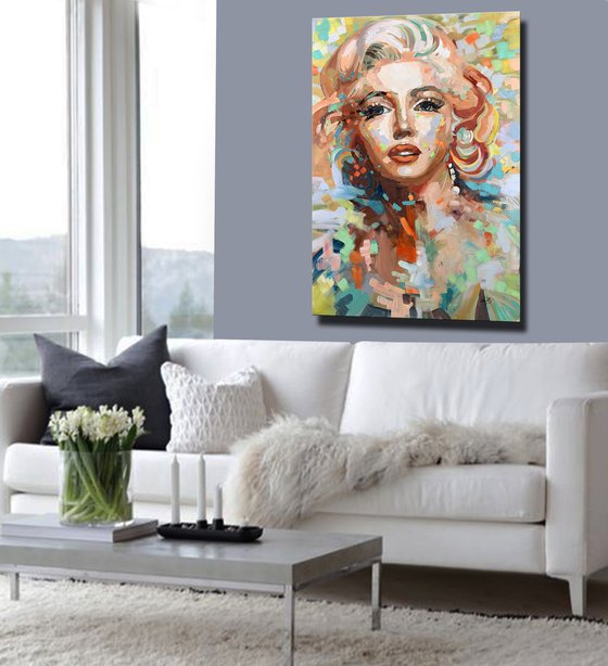 Abstract Oil Painting - Marylin