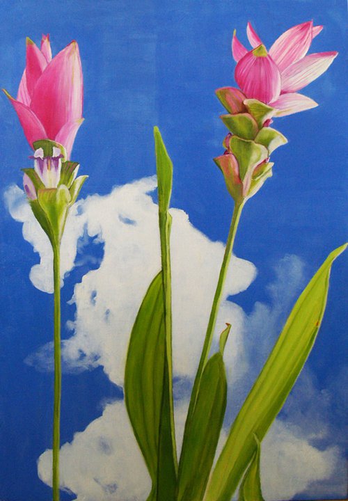 Ginger Tulips by Maureen Hunt Piccirillo