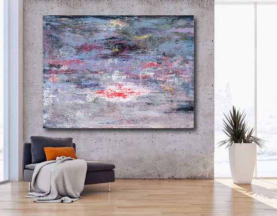 EXTRA LARGE 200X150 ABSTRACT PAINTING -Blessed morning -