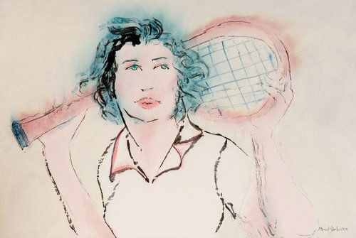 At the tennis court by Marcel Garbi