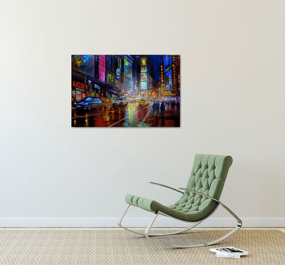 New York City Lights 4. 36x24 inches