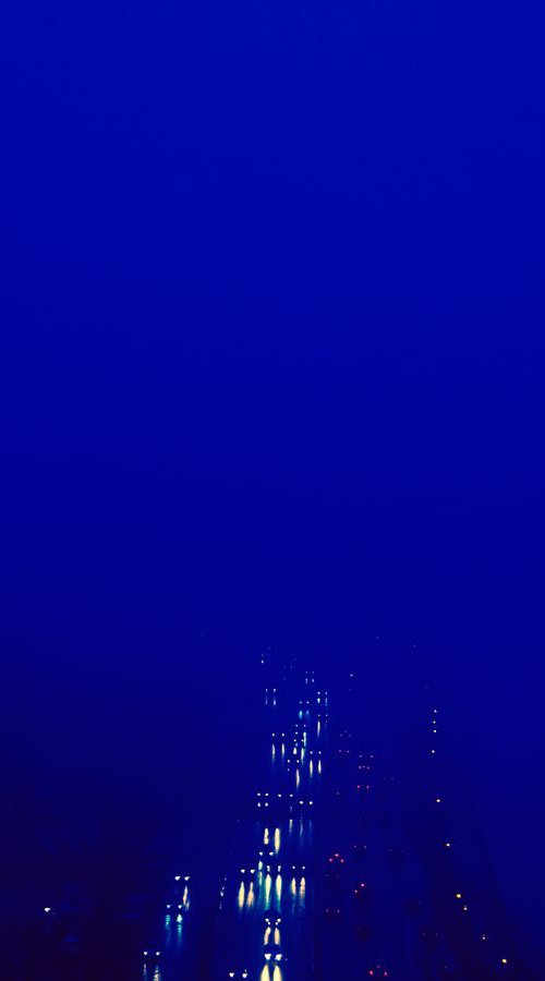 BLUE FOG # 525 - framed photograph by LEV GORN